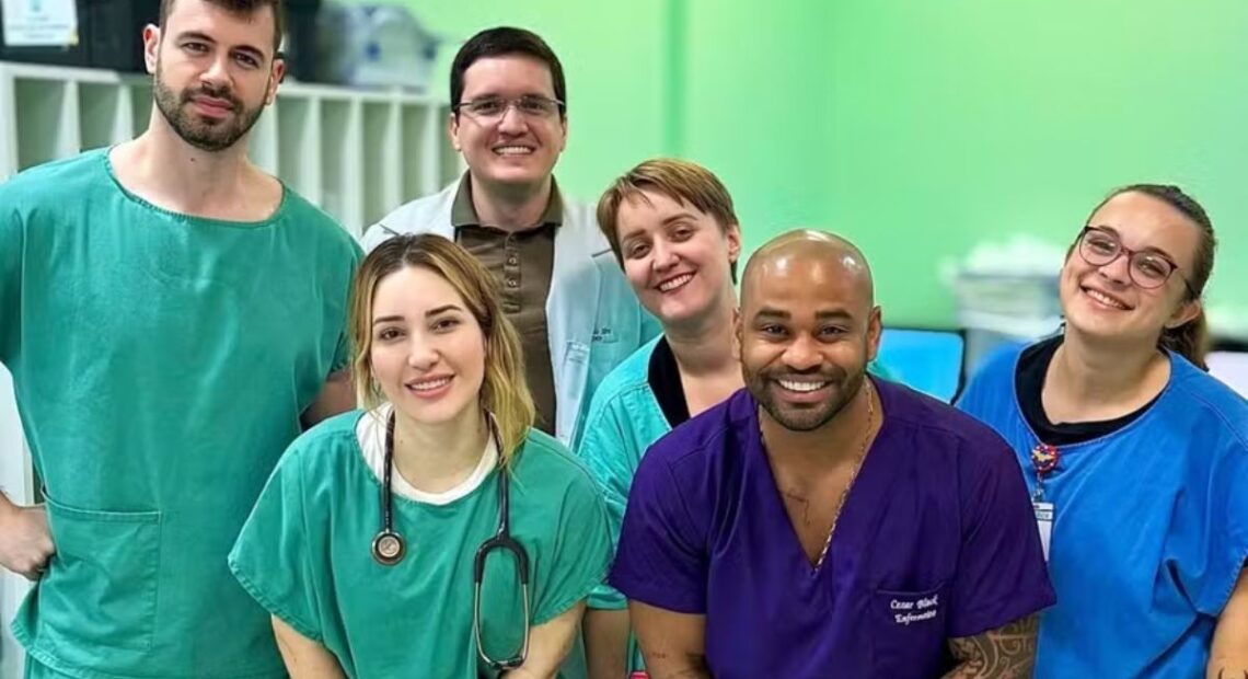 Amanda e Cezar Black se unem para trabalhar juntos em hospital no Rio Grande do Sul