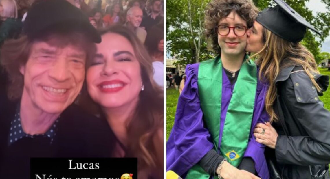 Luciana Gimenez reencontra o ex Mick Jagger na formatura do filho
