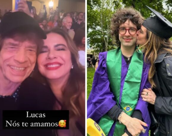 Luciana Gimenez reencontra o ex Mick Jagger na formatura do filho