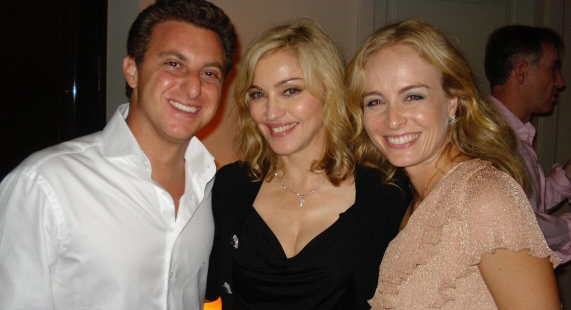 Angélica posta foto com Madonna e Luciano Huck