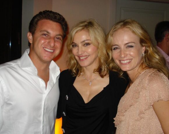 Angélica posta foto com Madonna e Luciano Huck