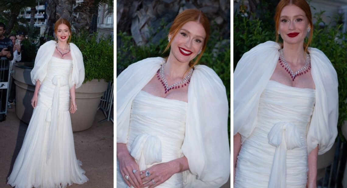 Marina Ruy Barbosa deslumbra em Cannes ao surgir completamente de branco