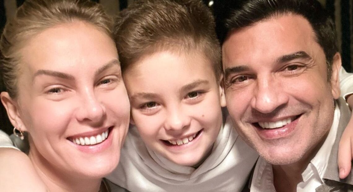 Ana Hickmann e Edu Guedes embarcam em viagem para Curaçao
