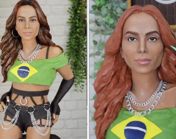 Confeiteiro recria Anitta em forma de bolo de maneira impressionante