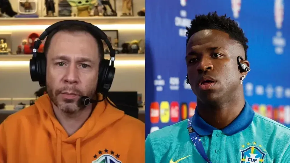 Vini Jr responde de forma direta a críticas de Tiago Leifert.